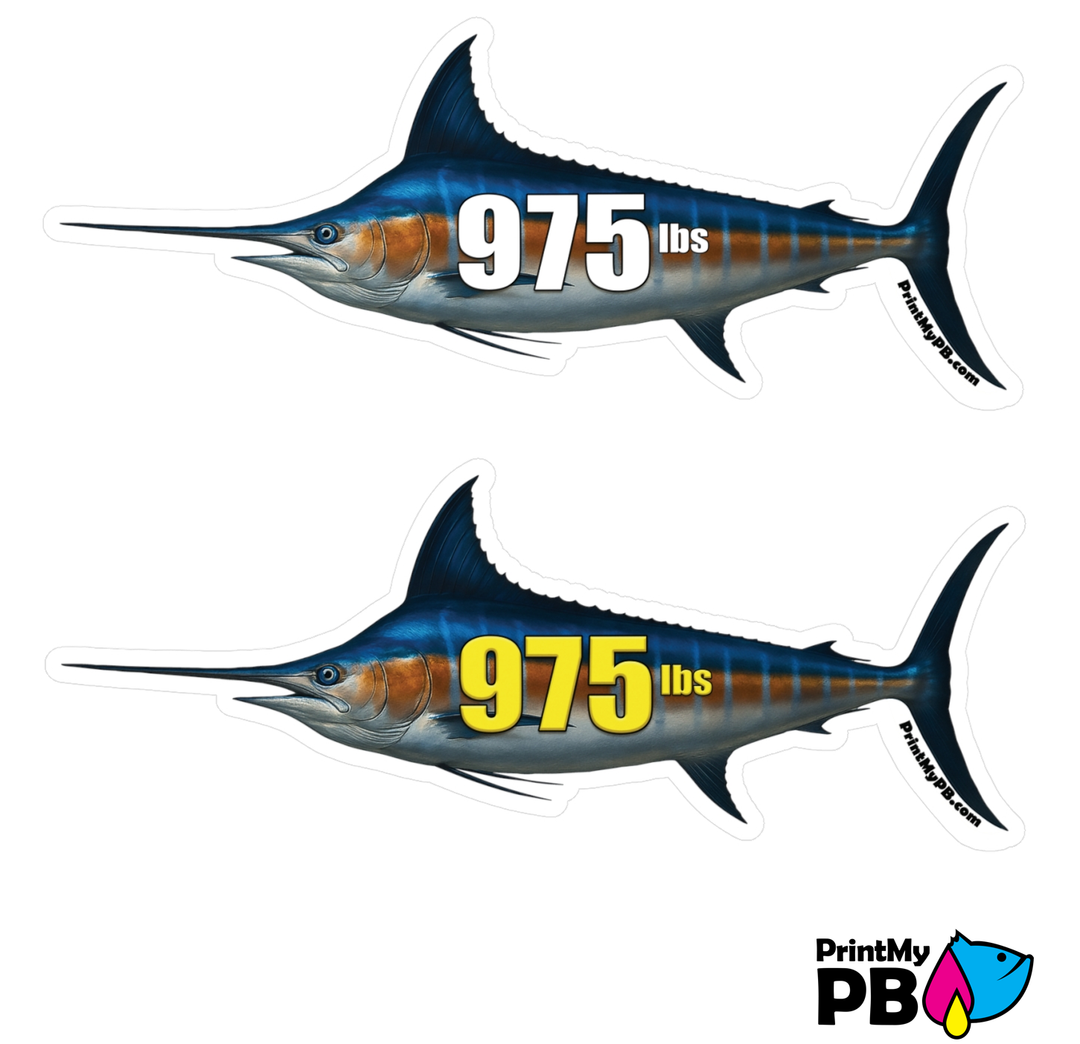 PB Fish Stickers - 2 STICKERS