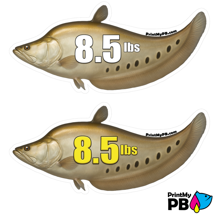 PB Fish Stickers - 2 STICKERS