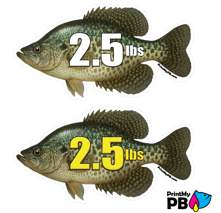 PB Fish Stickers - 2 STICKERS