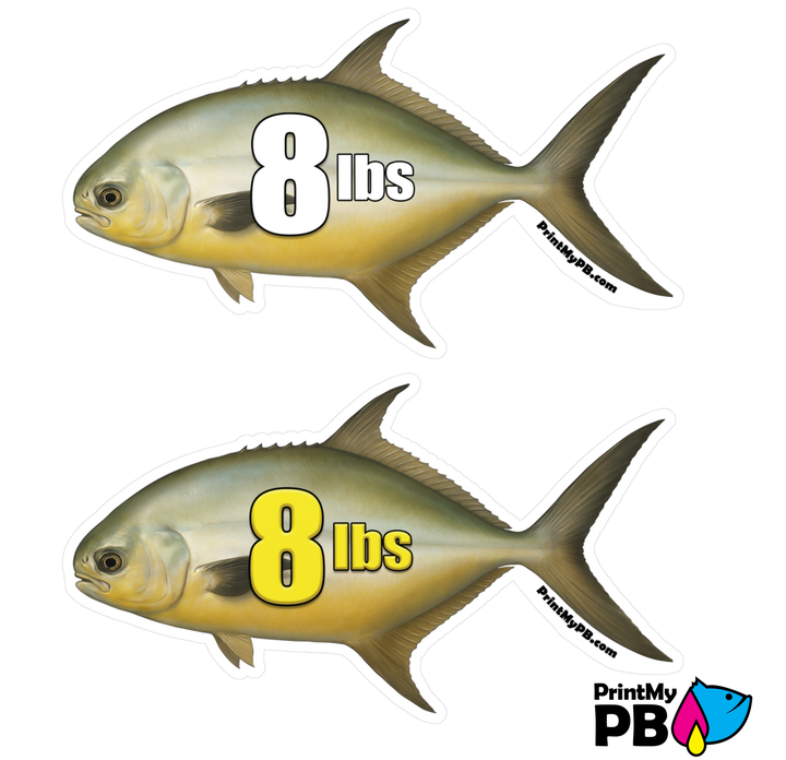 PB Fish Stickers - 2 STICKERS