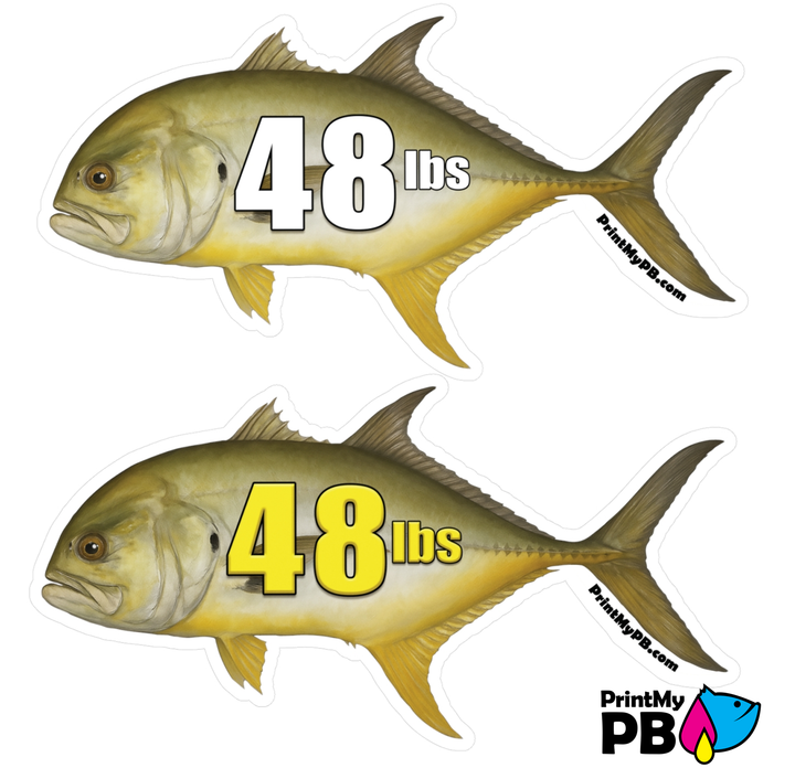 PB Fish Stickers - 2 STICKERS