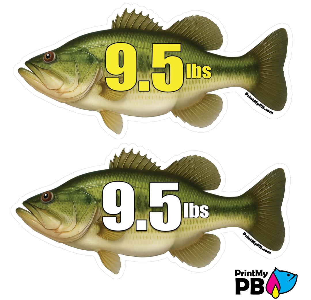 PB Fish Stickers - 2 STICKERS