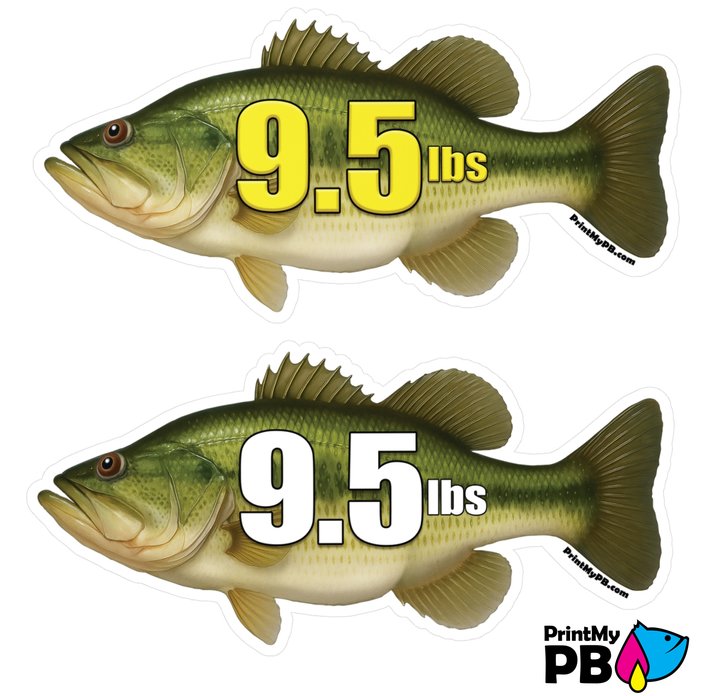 PB Fish Stickers - 2 STICKERS