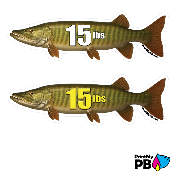 PB Fish Stickers - 2 STICKERS