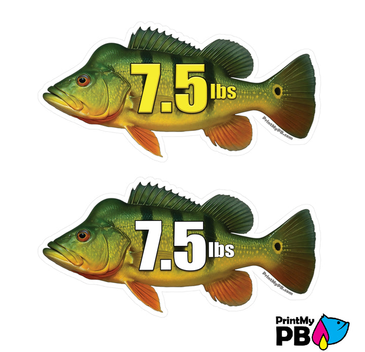 PB Fish Stickers - 2 STICKERS