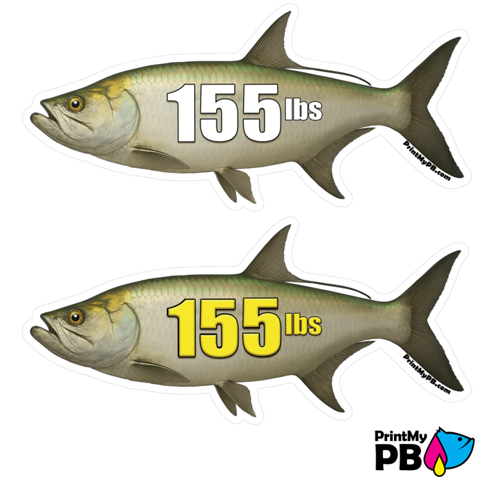 PB Fish Stickers - 2 STICKERS
