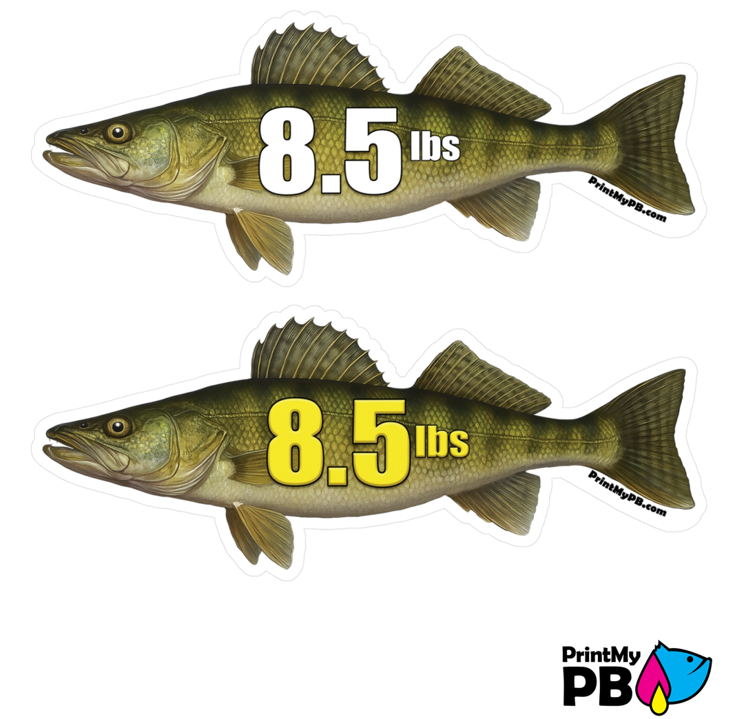 PB Fish Stickers - 2 STICKERS